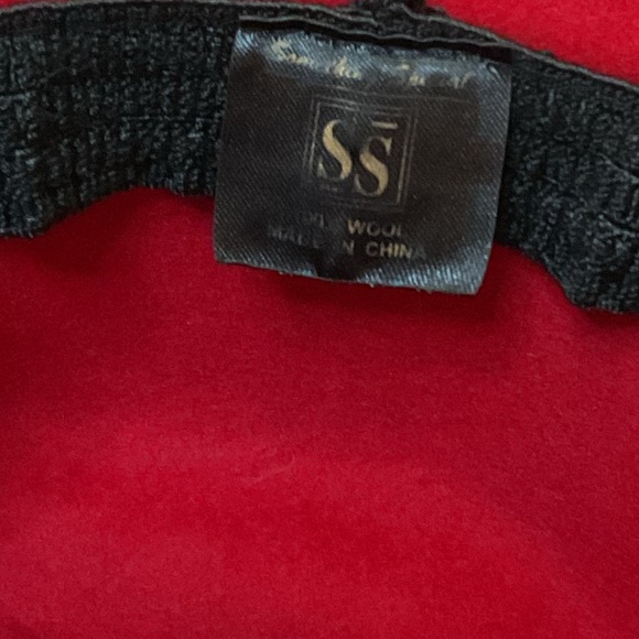 Vintage something special brimmed Red Purple Women's Hat beaded - Picture 9 of 10